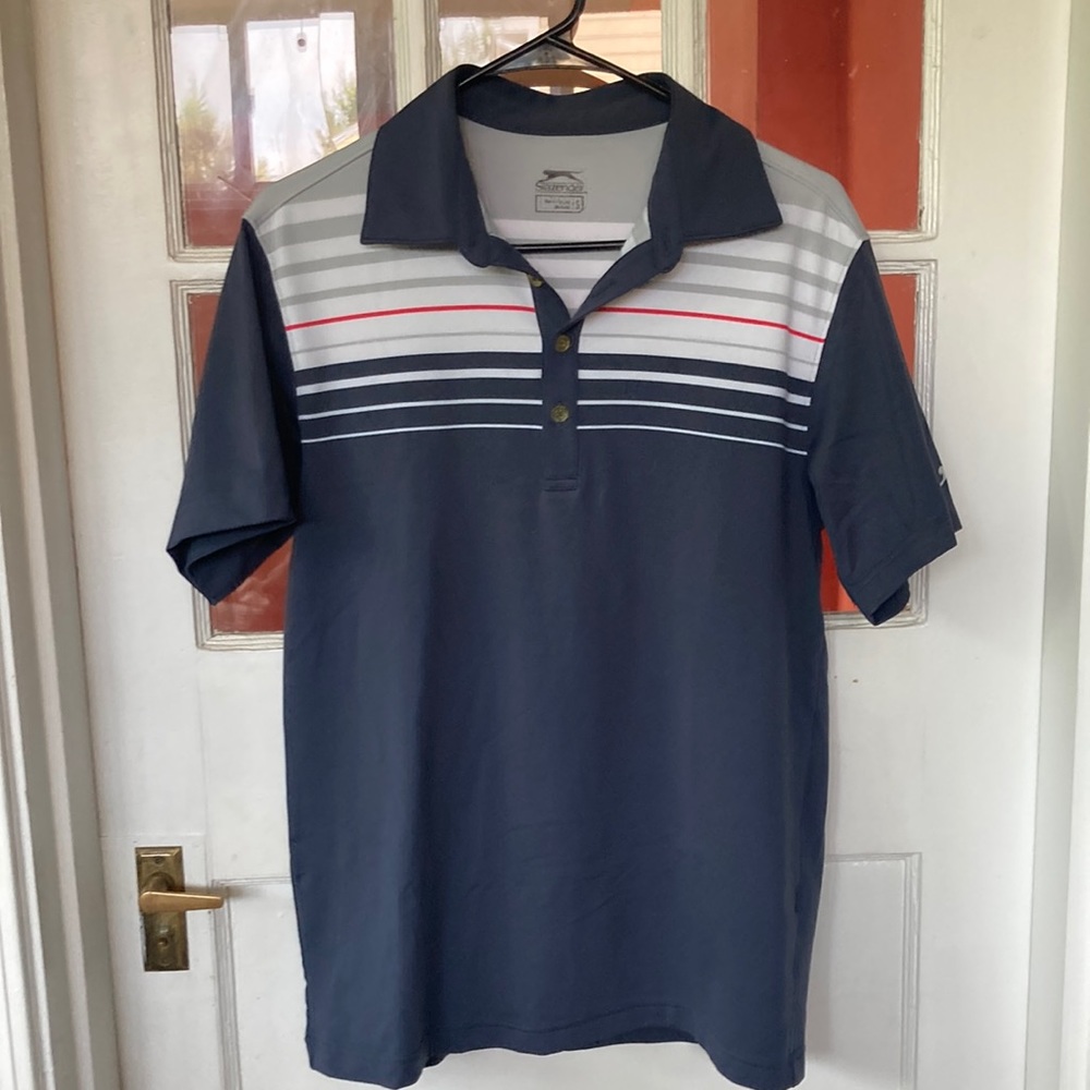 Blue Slazenger golf polo. Size small.